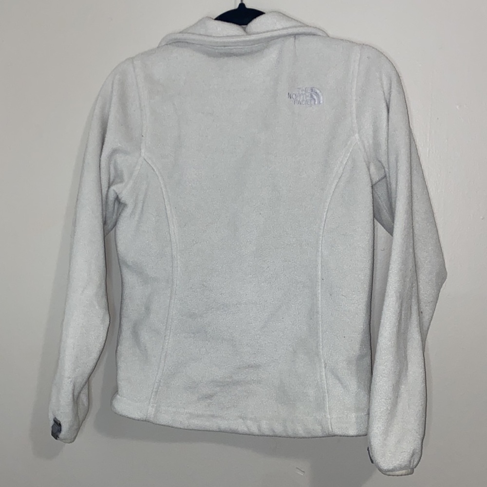 💋Comfy White North Face fleece zip up! - Picture 9 of 11